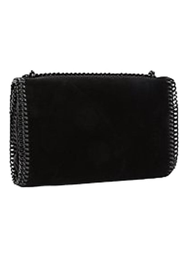 STELLA MCCARTNEY - Solid Falabella Vegan Faux Leather Crossbody Bag for Women Black - Image 1