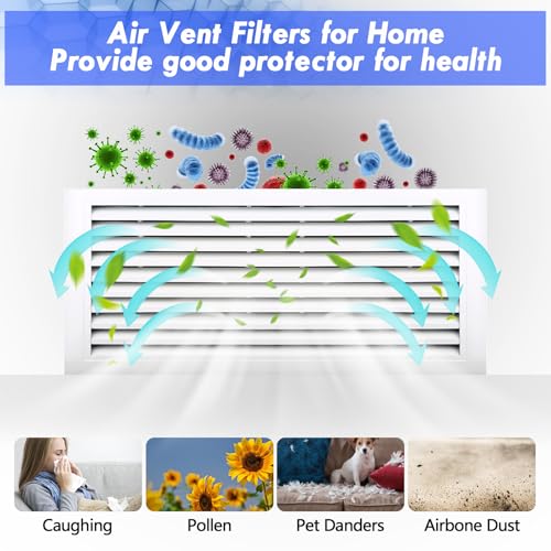 WAWINY MERV 8 Filter Material, 23 Ft² Cut to Fit Air Filters Electrostatic Media for Stops Dust and Pet Dander With Adhesive Hook Tape for Home Ceiling AC HVAC Furnace Vents - Image 2