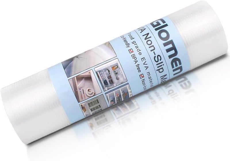 Glomen Shelf Liner, Non-Slip Cabinet Liner, Washable Oil-Proof for Kitchen Cabinet, Shelves, Refrigerator, Storage, Desks, 12 Inches x 20 FT, Non Adhesive Drawers - Image 2