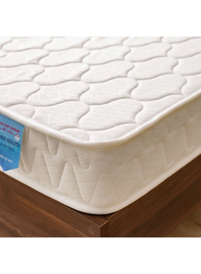 DANUBE HOME مرتبة طبية صلبة للعظام إحساس صلب مرتبة سرير سوبر كينج توازن العمود الفقري الطبي لتخفيف الضغط - 200 × 200 × 15 سم - Image 1