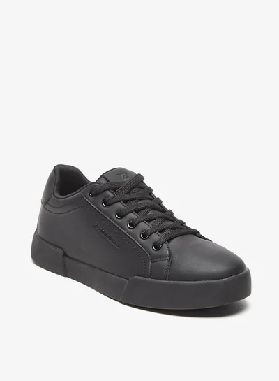 Flora Bella By Shoexpress Solid Low Ankle Sneakers with Lace-Up Closure