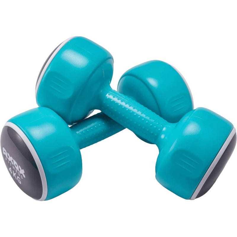 Fitness 4 Kg Smart Dumbbells Pair Neoprene Grip, Ergonomic, Durable Polypropylene for Home Workouts, Strength, Toning Endurance Training - Image 2