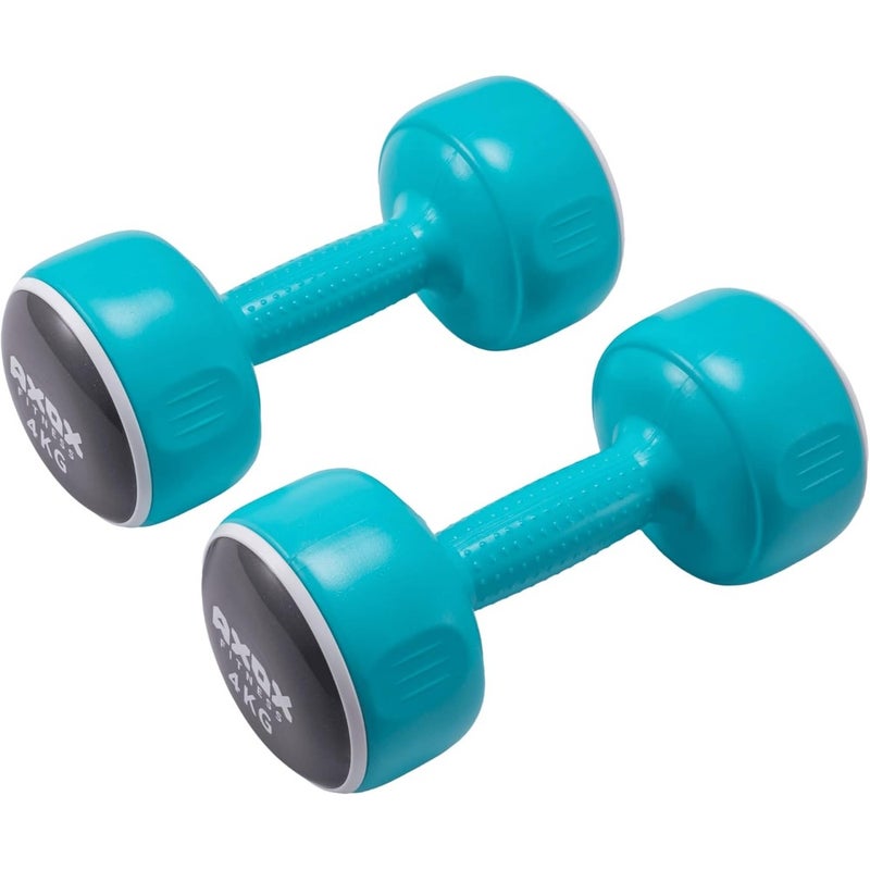 Fitness 4 Kg Smart Dumbbells Pair Neoprene Grip, Ergonomic, Durable Polypropylene for Home Workouts, Strength, Toning Endurance Training - Image 1