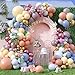 Sowide Pastel Balloon Arch Kit122Pcs Pink Blue Yellow Purple Metallic Gold Macaron Yellow Colorful Balloons for Boho Bridal Wedding Birthday Baby Shower Engagement Anniversary Graduation Party Decorations - Image 3