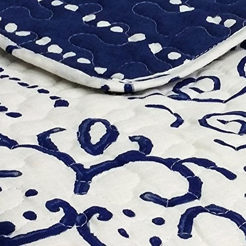 Lush Decor Monique Throw, 50 x 60-inch, Blue - Image 2