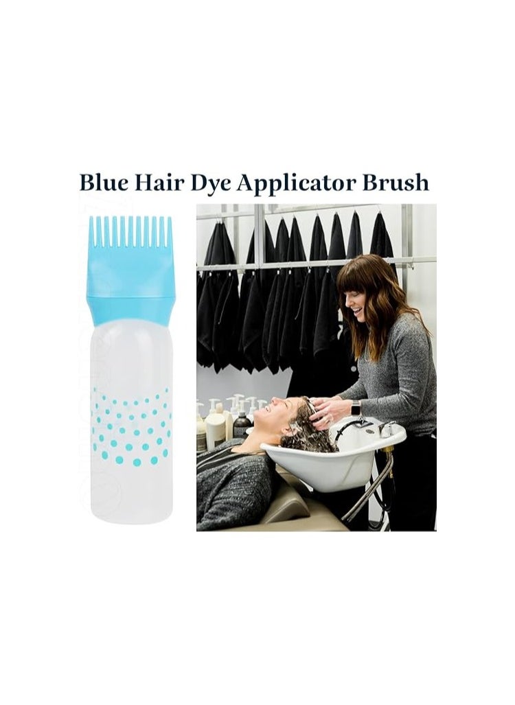 Generic Hair Root Oil and Dye Dispenser Bottle with Comb Head, Suitable for Salon and Home Use, 175ml, (Blue), Plastic  - Image 3