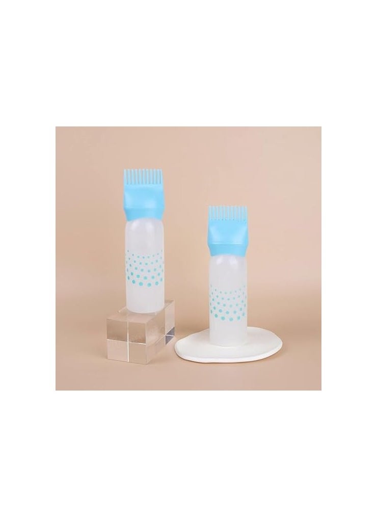 Generic Hair Root Oil and Dye Dispenser Bottle with Comb Head, Suitable for Salon and Home Use, 175ml, (Blue), Plastic  - Image 4