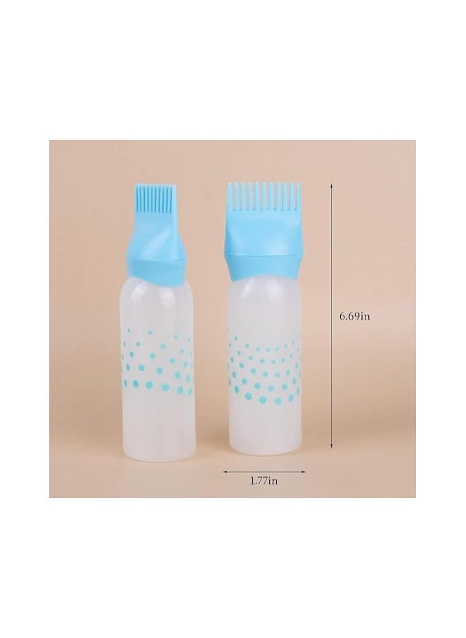 Generic Hair Root Oil and Dye Dispenser Bottle with Comb Head, Suitable for Salon and Home Use, 175ml, (Blue), Plastic  - Image 5