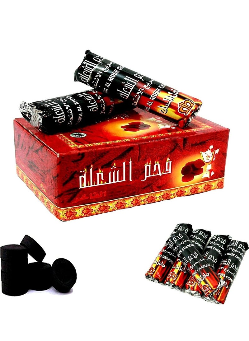 Charcoal 100-Peices Bakhoor Charcoal Quick Ignite and Long Lasting Incence Coal | Alshola Charcoal-33 mm  - Image 5