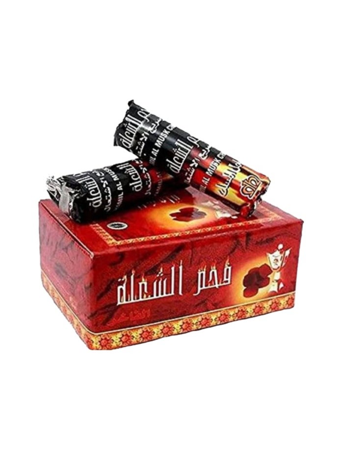 Charcoal 100-Peices Bakhoor Charcoal Quick Ignite and Long Lasting Incence Coal | Alshola Charcoal-33 mm  - Image 1