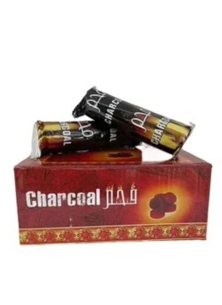 فحم - 100 قطعة فحم بخور سريع الاشتعال وطويل الأمد فحم بخور | فحم الشعلة 33 مم - Image 1