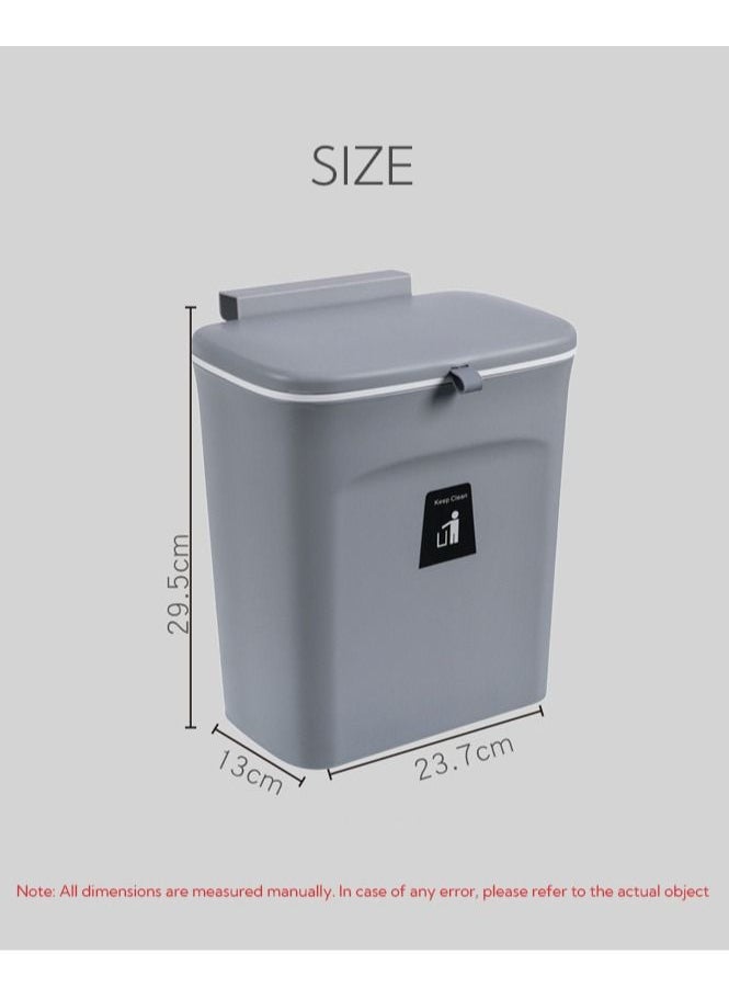 Kitchen Compost Bin for Counter Top or Under Sink Hanging Small Trash Can with Lid - pzsku/ZA7729AC3D07743677BFAZ/45/_/1664428901/6433b914-a632-47fd-b742-28905c48cae0