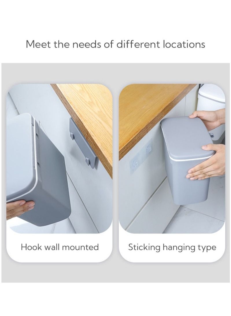 Kitchen Compost Bin for Counter Top or Under Sink Hanging Small Trash Can with Lid - pzsku/ZA7729AC3D07743677BFAZ/45/_/1664428901/f8629598-9cef-494e-ad58-77471734f617