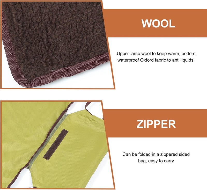 STOBOK Outdoor Dog Mat Outdoor Dog Bed Foldable Portable Pet Mat Waterproof Dog Bed Warming Blanket for Dogs and Cats Travel Hiking Camping Waterproof Dog Blanket - Image 3
