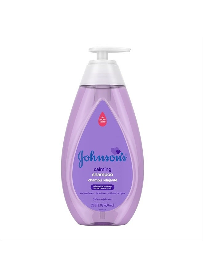 Johnson's Baby Johnson's Calming Baby Shampoo with Soothing NaturalCalm Scent, Hypoallergenic & Tear-Free Baby Hair Shampoo, Free of Parabens, Phthalates, Sulfates & Dyes, 20.3 fl. oz - Image 1