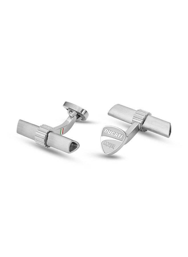 Ducati Corse Collezione T Silver Branded Cufflinks For Men  - Image 1