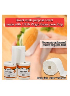 NNC PETS 2-Ply Super absorbent tissue with Natural Wood Pulp, Soft Paper for Hotel Bathroom, Home, Restaurant, and Travel, Dust-free & Soft Toilet paper, Multi-purpose cleaning wipe, 6-Roll Pack, 53 cm (White)  - Image 5