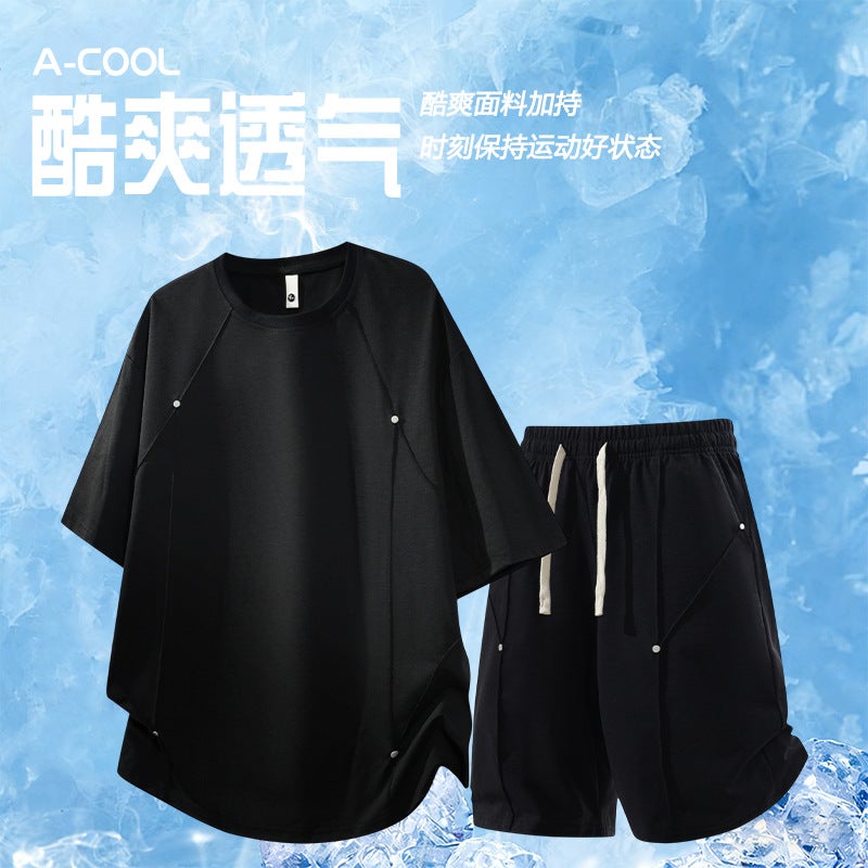 Men's 2026 Summer Short Sleeve Tracksuit Set - Image 2
