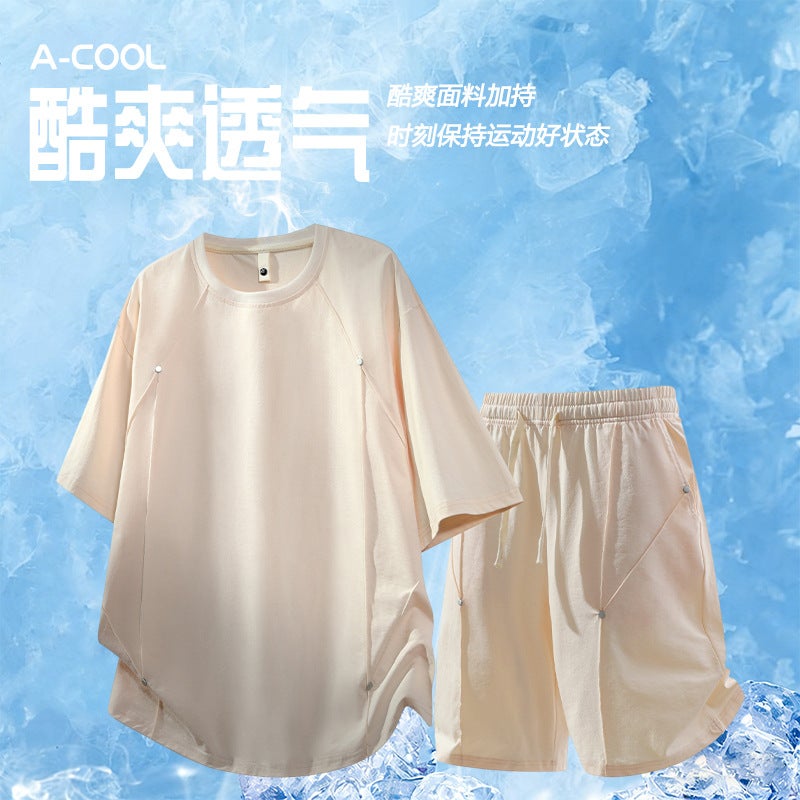 Men's 2026 Summer Short Sleeve Tracksuit Set - Image 4