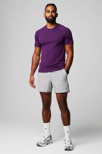 Fabletics Men's The Fundamental Short II (Unlined), Workout, Running, Training, Gym, Yoga, Ultra Lightweight, 5" Inseam, XXL, Mineral Grey - Image 3