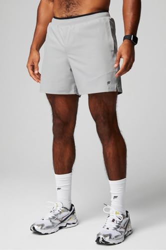 Fabletics Men's The Fundamental Short II (Unlined), Workout, Running, Training, Gym, Yoga, Ultra Lightweight, 5" Inseam, XXL, Mineral Grey - Image 4