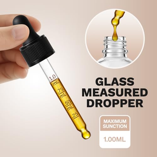 Bumobum 12 Pack, 1 oz Tincture Bottles with Dropper, Clear Glass Dropper Bottle with Stainless Steel Funnel, Pipettes & Labels, 30 ml Eye Dropper Bottles leakrproof For Essential Oils Serums Hair Body Oils - Image 2
