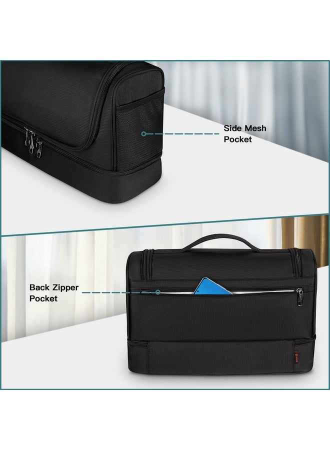 سيثون حقيبة سفر مزدوجة الطبقات من SITHON لحمل مجفف الشعر Dyson Airwrap Styler/Shark Speedstyle Flexstyle، حقيبة تنظيم تخزين معلقة مقاومة للماء بسعة كبيرة لـ Dyson Supersonic (حقيبة فقط) (أسود) - Image 4