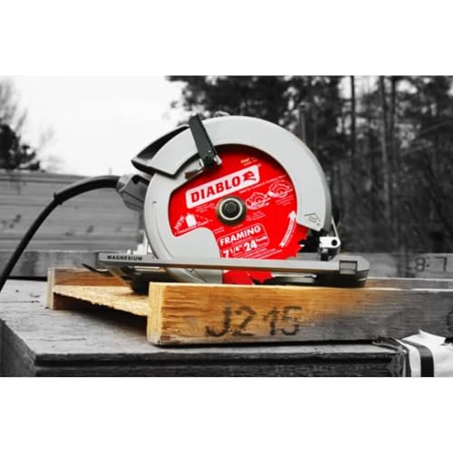 Diablo Framing Saw Blade for Wood - 7-1/4" x 24-Tooth, Thin Kerf, Anti-Vibration, Long Life for Framing & Pressure-Treated Wood, Tracking Point Tooth Design - Pack of 10 - D0724A - Image 4