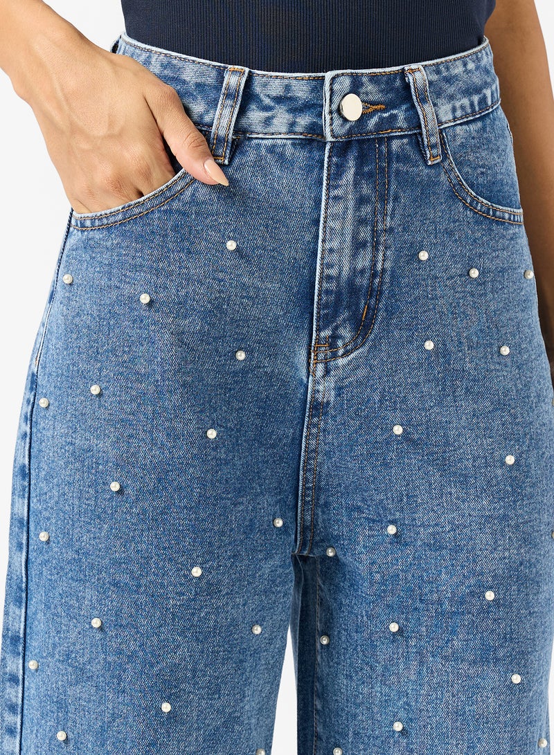 جينجر جينز مستقيم مزين بالكريستال - Image 4