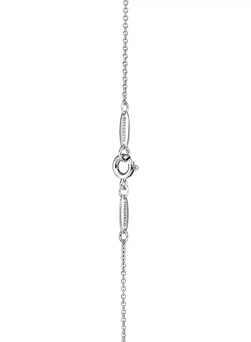 Tiffany & Co. Tiffany Open Heart Necklace in sterling silver and 18k rose gold  - Image 4