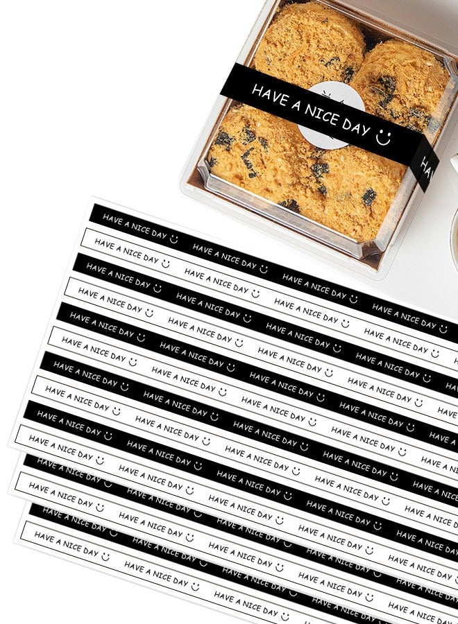 BF HOME 100-piece Handmade Bakery Cookie Cake Baking Label Sticker Rolls  - Image 1