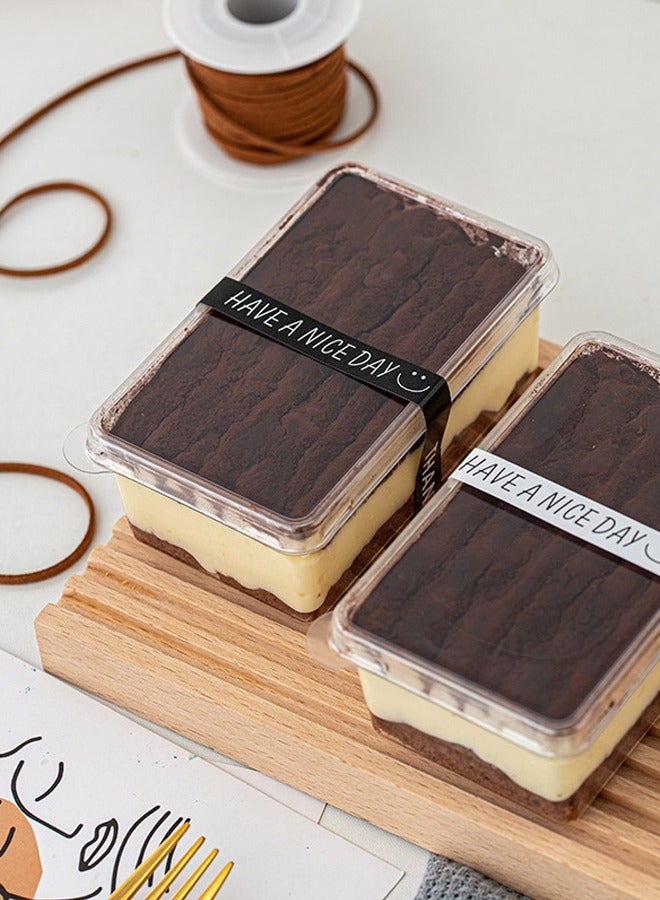 BF HOME 100-piece Handmade Bakery Cookie Cake Baking Label Sticker Rolls  - Image 3