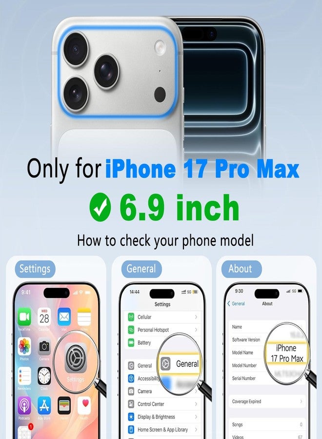 جراب GUAGUA لهاتف iPhone 17 Pro Max مع حزام للمعصم، جراب هاتف بحواف مموجة، شكل حلزوني لطيف مع حزام معصم قابل للتعديل، مسند، مقاوم للصدمات، مانع للانزلاق، مناسب لهاتف iPhone 17 Pro Max مقاس 6.9 بوصة، بني - Image 2