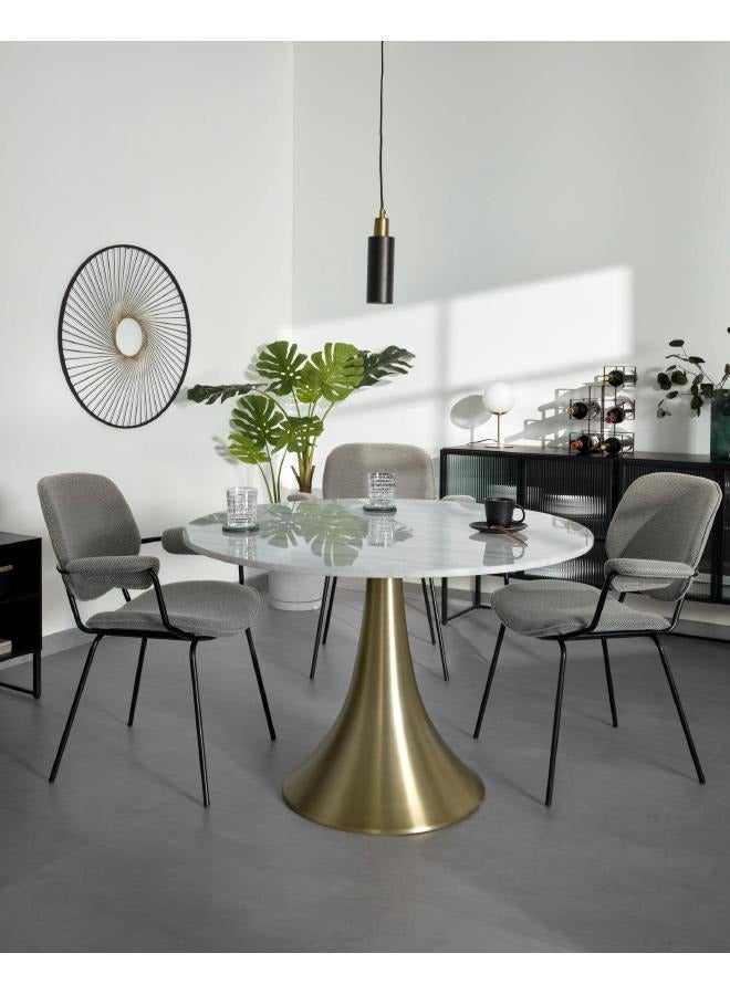 لوفت أنوش، ديكور حائط، عادي، D80X80، دائري، أسود وذهبي AA6483R01 - Image 1