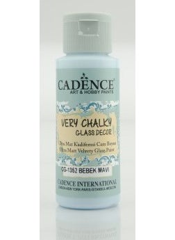 Cadence - Baby Blue - Very Chalky Enamel Glass Ceramic Paint 59 ml - Image 1