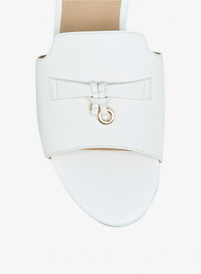 Flora Bella By Shoexpress Women Lock Accent Slip-On Sandals  - Image 4
