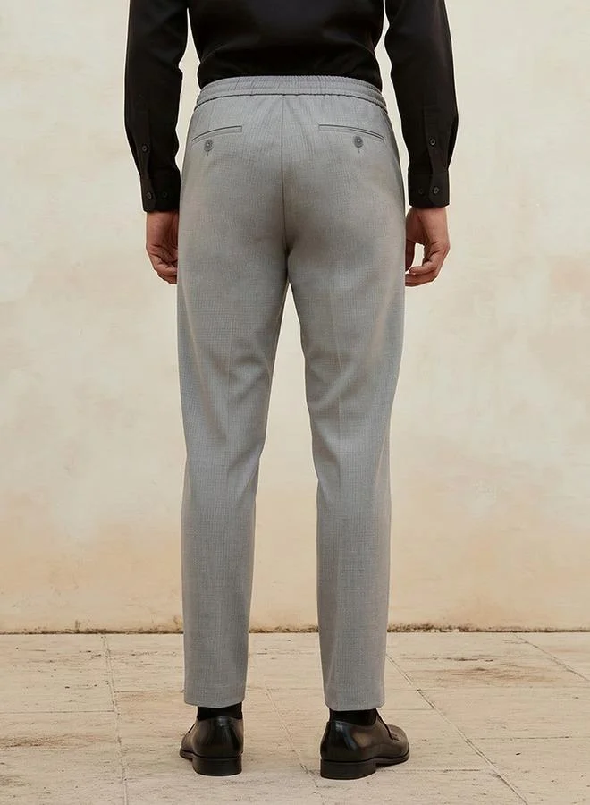 Splash FAV GREY Men Regular Fit Formal Trousers for Men | Best Price UAE