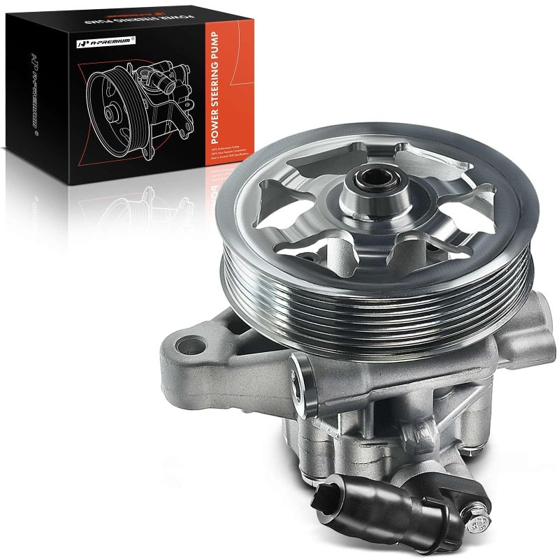 APremium Power Steering Pump with Pulley Compatible with Honda Accord 2008 2009 2010 2011 2012 24L Replace 56100R40A03