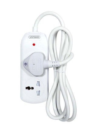 2 in 1 Power Strips EX-1761 Extension Cord with 2 way Outlets, Universal Plug Adapter with Safety Shutters, Charging Socket with 1.5 meter Heat resistant  Extension Cord (White) ESMA approved - pzsku/ZA77387E43AC9492C92FDZ/45/1747631340/7885365f-8d7d-4d87-a9d9-e8f85e69927f