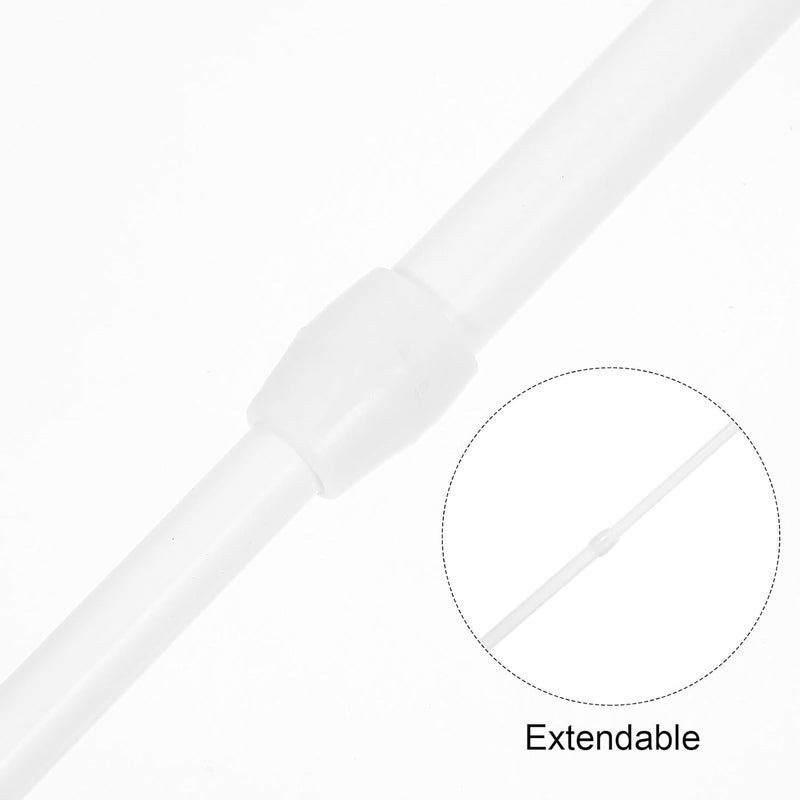 TIDTALEO Adjustable Tension Curtain Rod 30-50cm No-drill Mini Extendable Rod for Bathroom Window Curtains and Closet Storage - Image 2