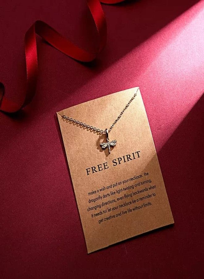 Pinapes Karma, Guardian Angel & Free Spirit Pendant Necklace Set for Women & Girls - Image 2