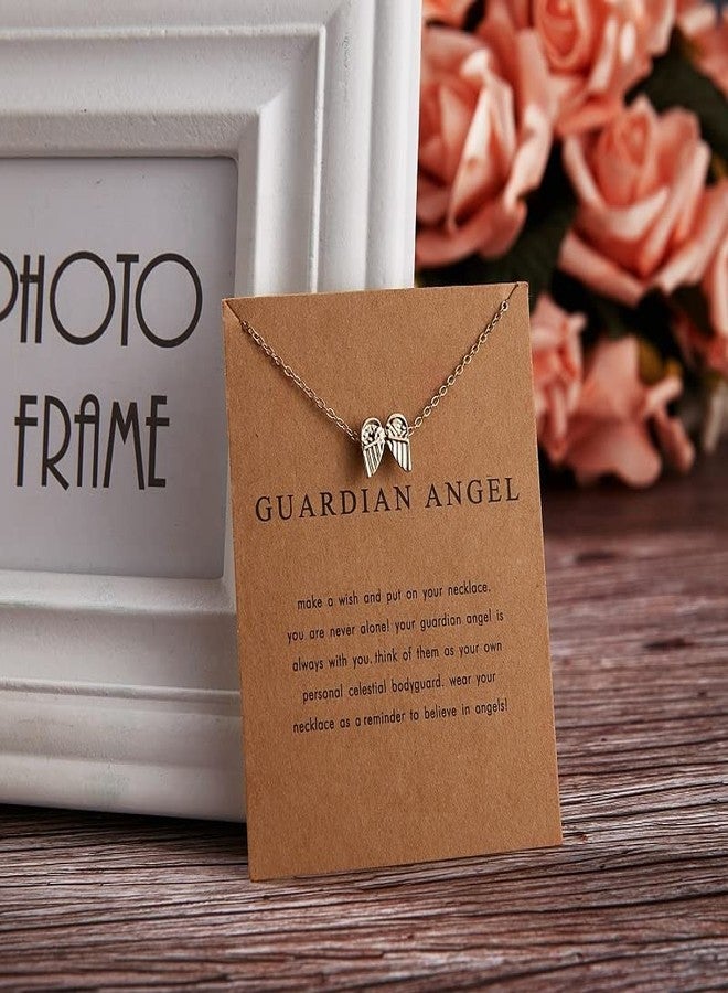Pinapes Karma, Guardian Angel & Free Spirit Pendant Necklace Set for Women & Girls - Image 4
