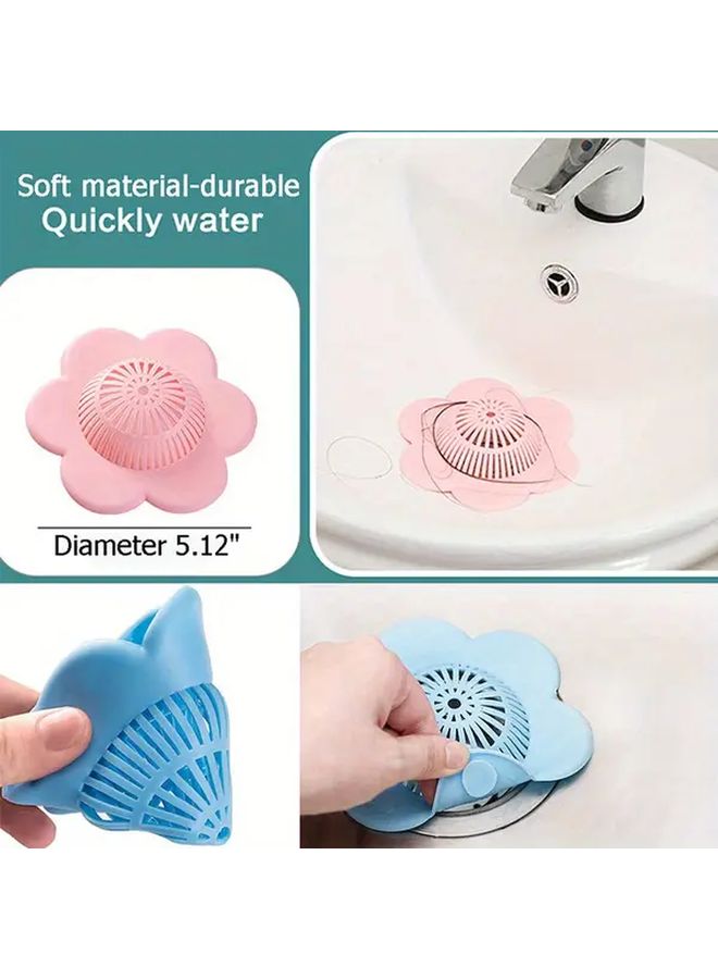 Pink Hair Catcher With Suction Cup Shower Drain Protector For Bathroom Bathtub Kitchen Durable Plastic Easy To Clean Prevents Clogs Fits Most Drains Bathroom Drain Cover Kitchen Sink Strainer - Image 3