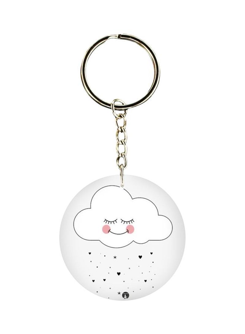 RKN Cloud Printed Keychain