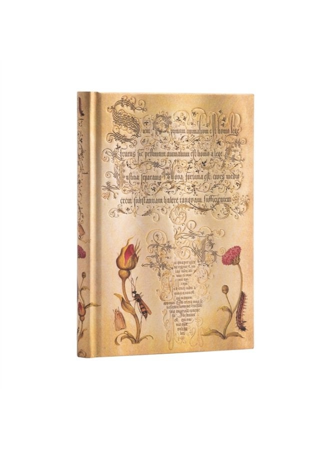 Flemish Rose Mira Botanica Midi Unlined Hardcover Journal - Hardback