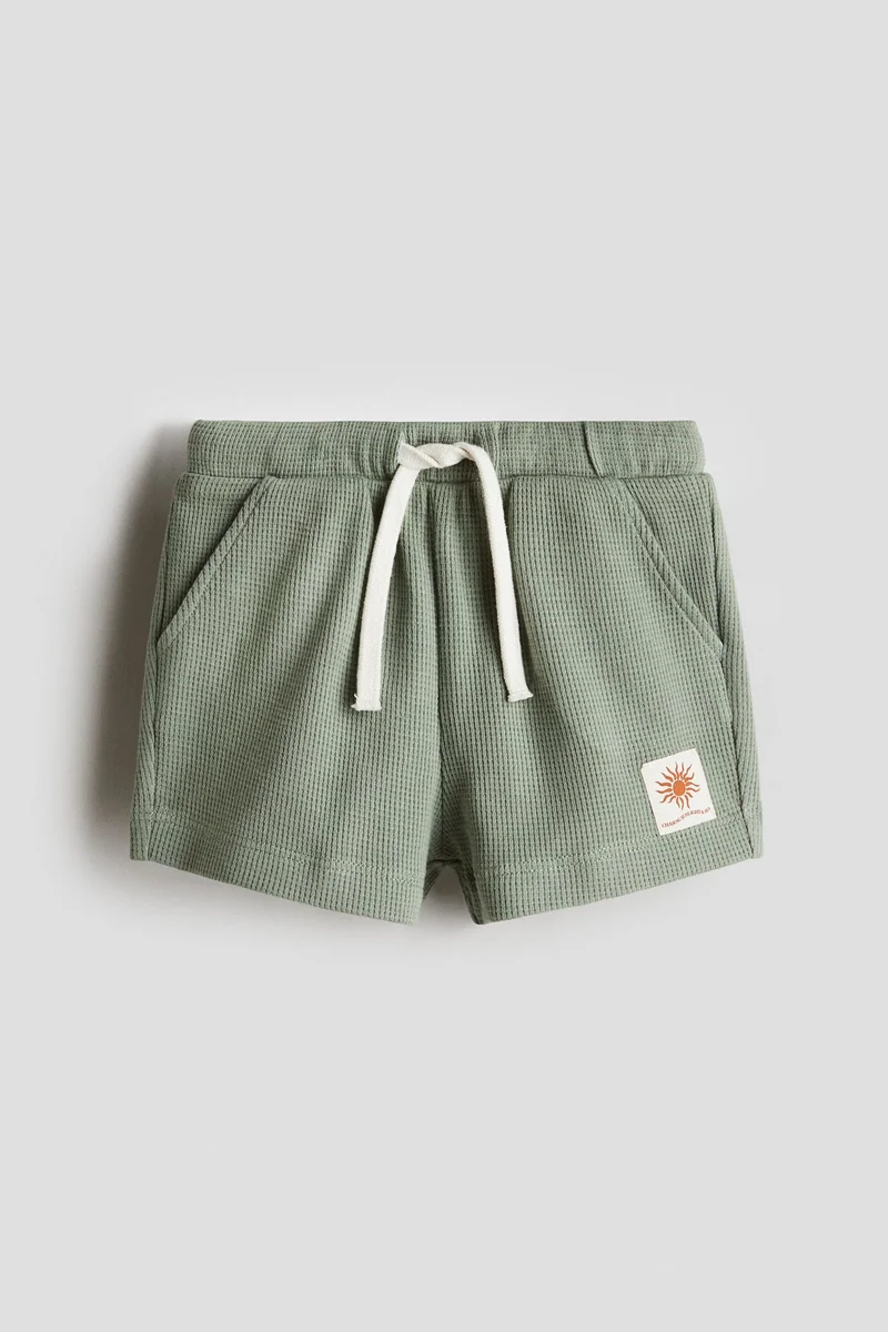 H&M Waffled cotton shorts