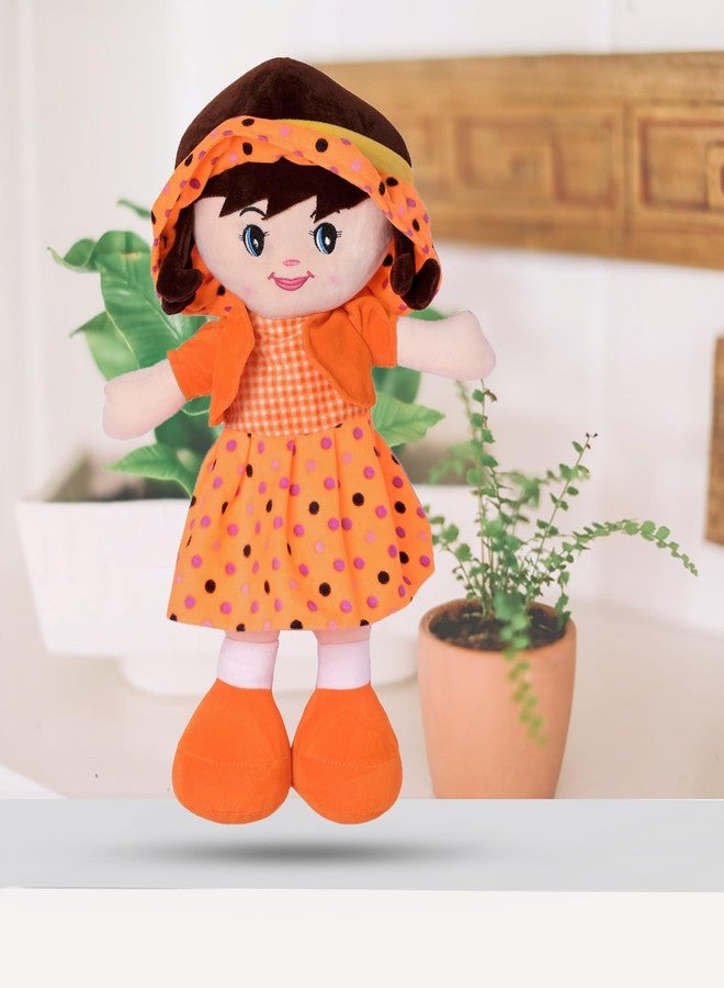 Glance Soft Cute Looking Beautiful Doll | Attractive Stuffed Toys | Grab Your Attention on Little Darling Doll (Orange Winky Doll, 60 cm) - Image 1