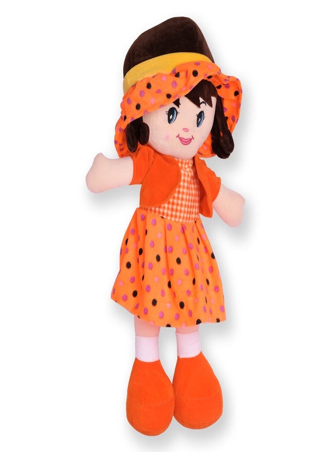 Glance Soft Cute Looking Beautiful Doll | Attractive Stuffed Toys | Grab Your Attention on Little Darling Doll (Orange Winky Doll, 60 cm) - Image 4