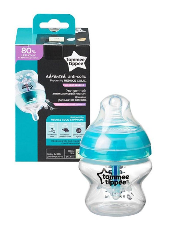 tommee tippee Advanced Anti-Colic Feeding Bottle, 150ml - Clear/Green, TT42257485 - Image 3