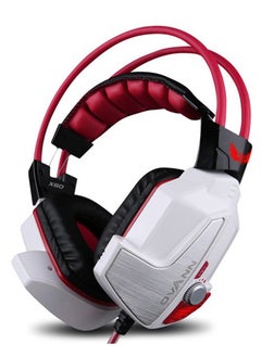 Wired Gaming Headset X60 , 4D virtual speaker system , 7.1mm surround sound , Noise reduction microphone, Comfortable soft and breathable without ear pressure , 3.5mm USB LED